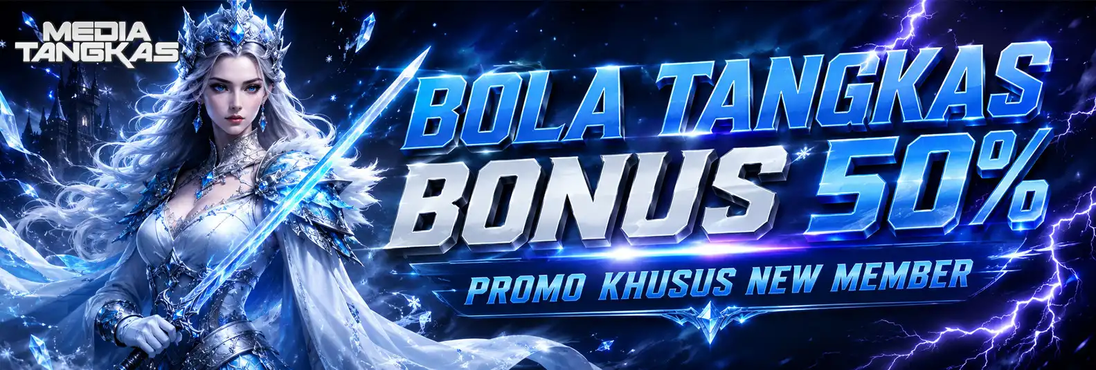 BONUS MEMBER BARU 50% BOLA TANGKAS