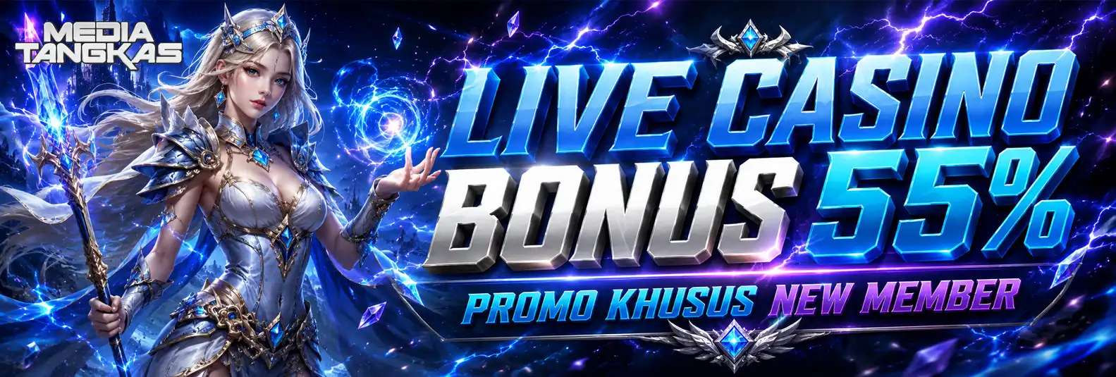 BONUS MEMBER BARU 55% LIVE CASINO