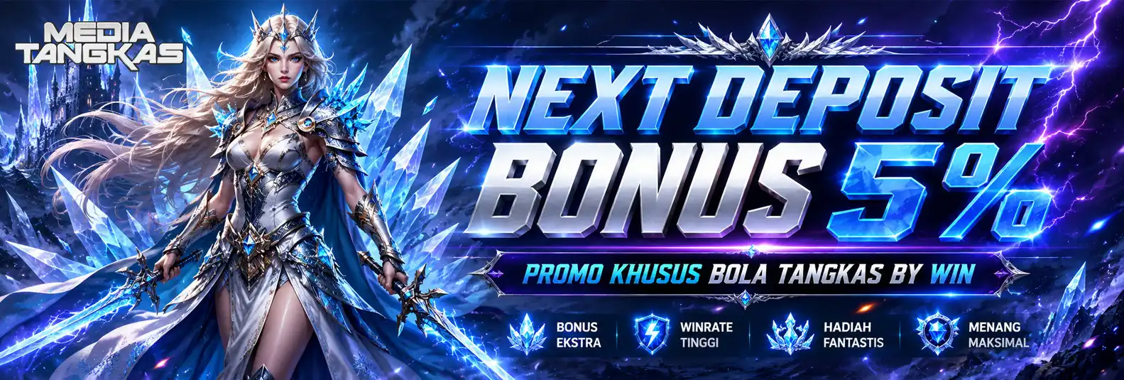 BONUS DEPOSIT 5 % BOLA TANGKAS BY WINNING